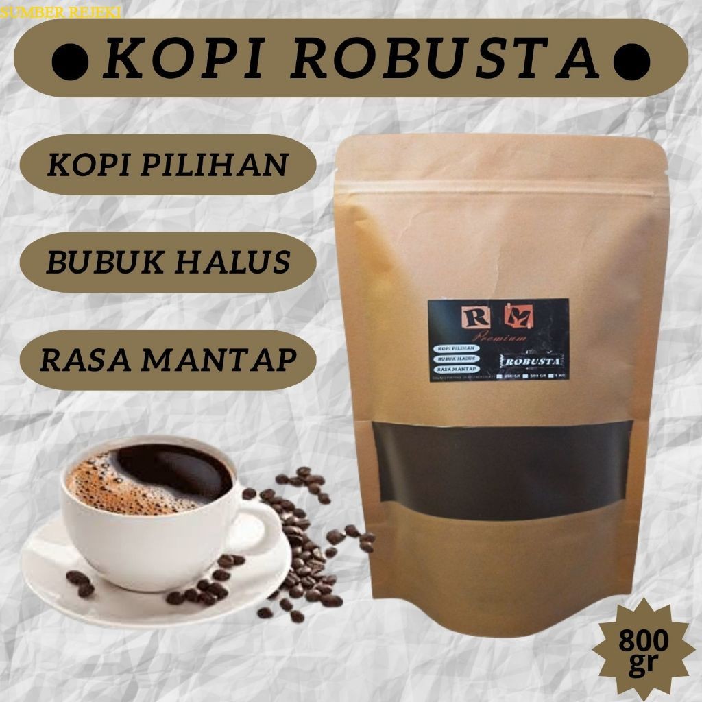 

Bubuk Kopi Java Robusta Murni isi 800 gram