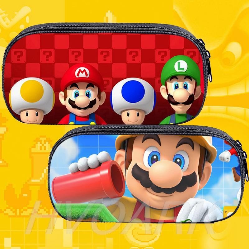 

New Super Mario Pencil Bags Capacity Pencil case Waterproof Cartoon Stationery for Students Office School Supplies