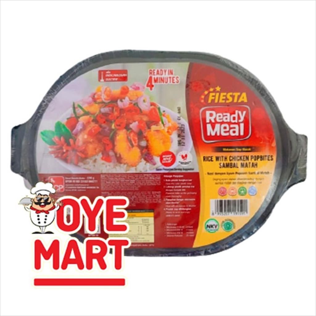 

FIESTA READY MEAL RICE WITH CHICKEN POPBITES SAMBAL MATAH 320GR