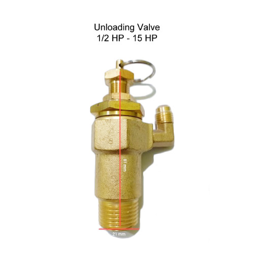 Unloading Valve Kompresor Angin 1/2 Hp - 15 Hp