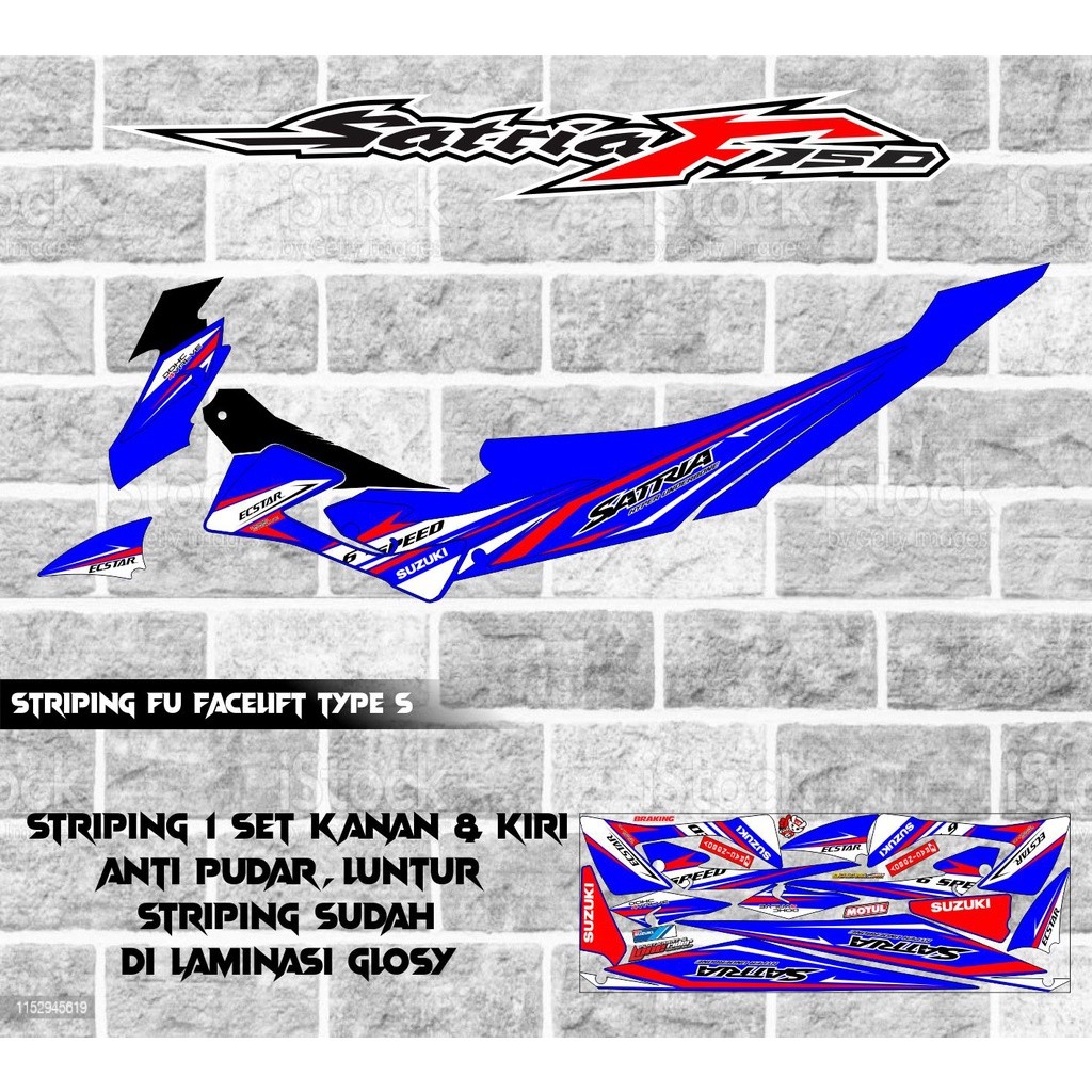 STRIPING VARIASI MOTOR SATRIA FU FACELIFT