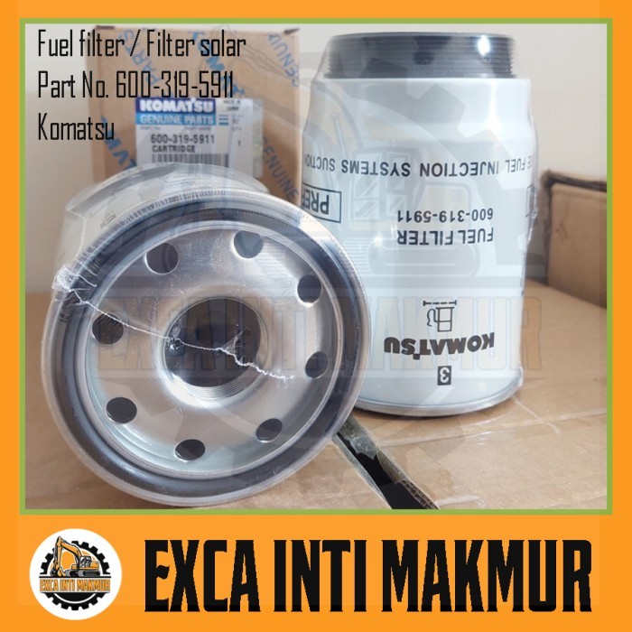 Fuel Filter 600-319-5911 Filter Solar Komatsu 6003195910 6003195911 Sparepart Alat Berat Excavator