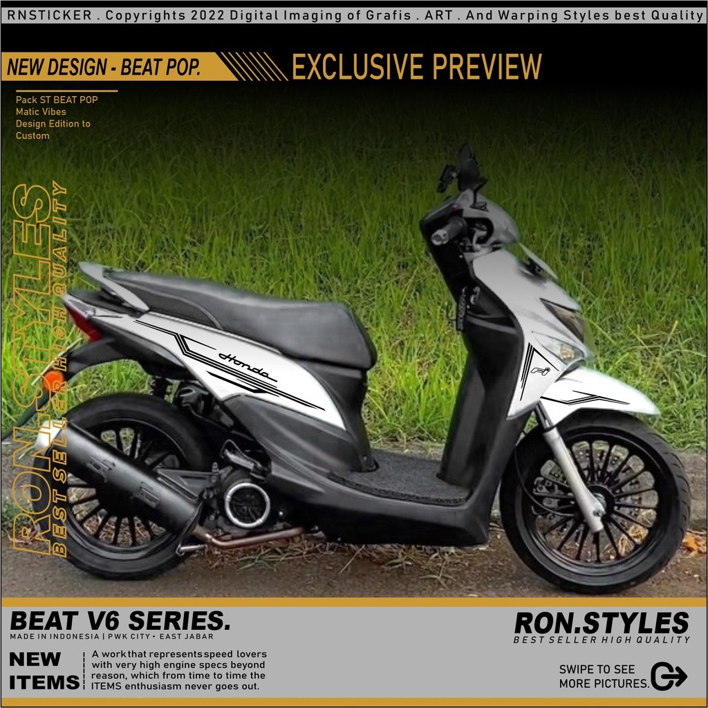 STRIPING CUTTING ALL HONDA BEAT POP /STIKER BODY BEAT POP TERBARU TERMURAH