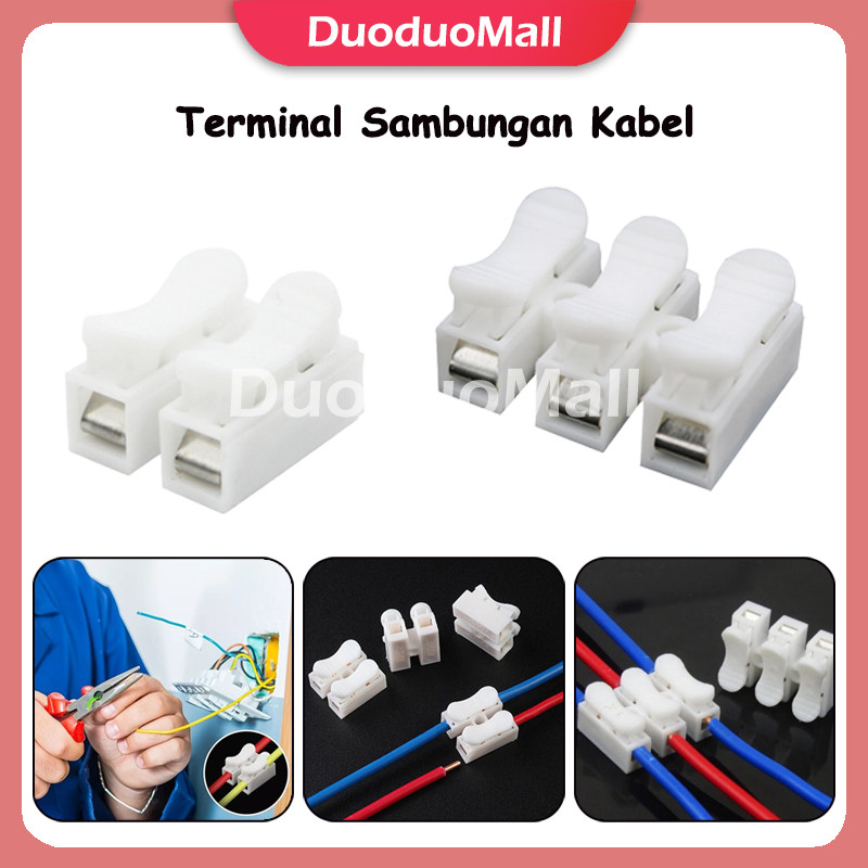 50pcs Kabel Terminal Quick Connector Cable Sambung/Terminal Sambungan Kabel