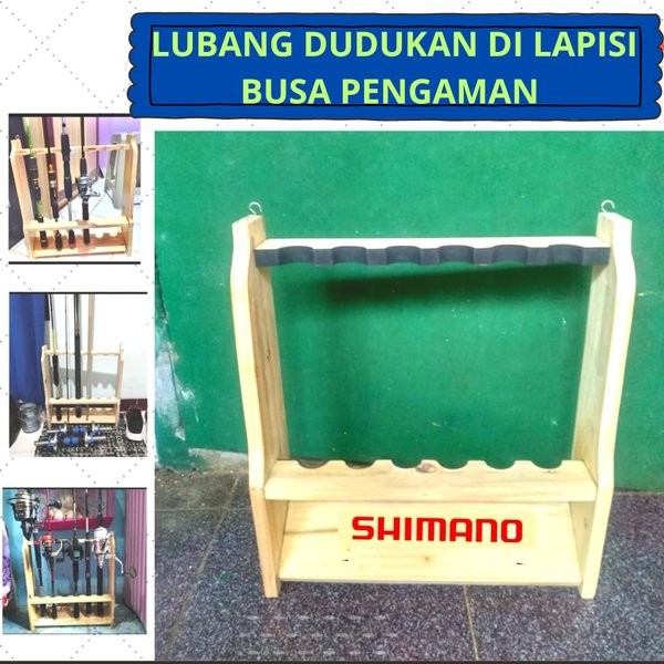 Rak  joran pancing kolam-tegek