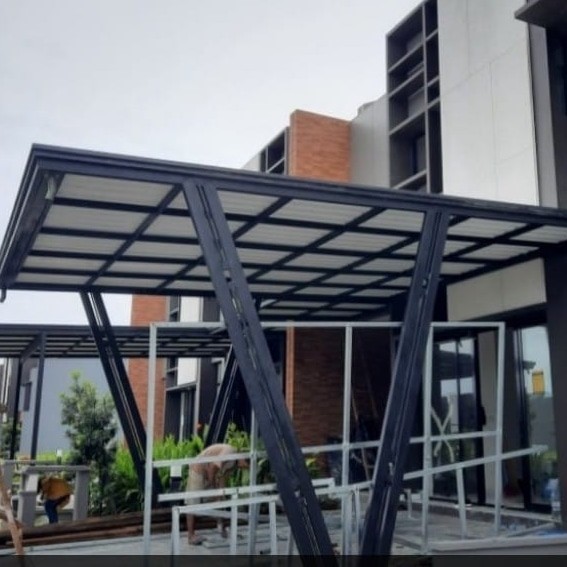 kanopi hollow galvanis 4x6 atap alderon single