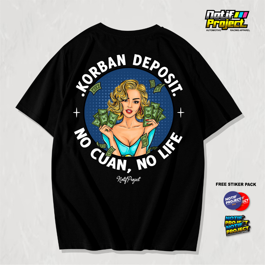 KAOS KORBAN DEPOSIT TSHIRT SLOT DEPO