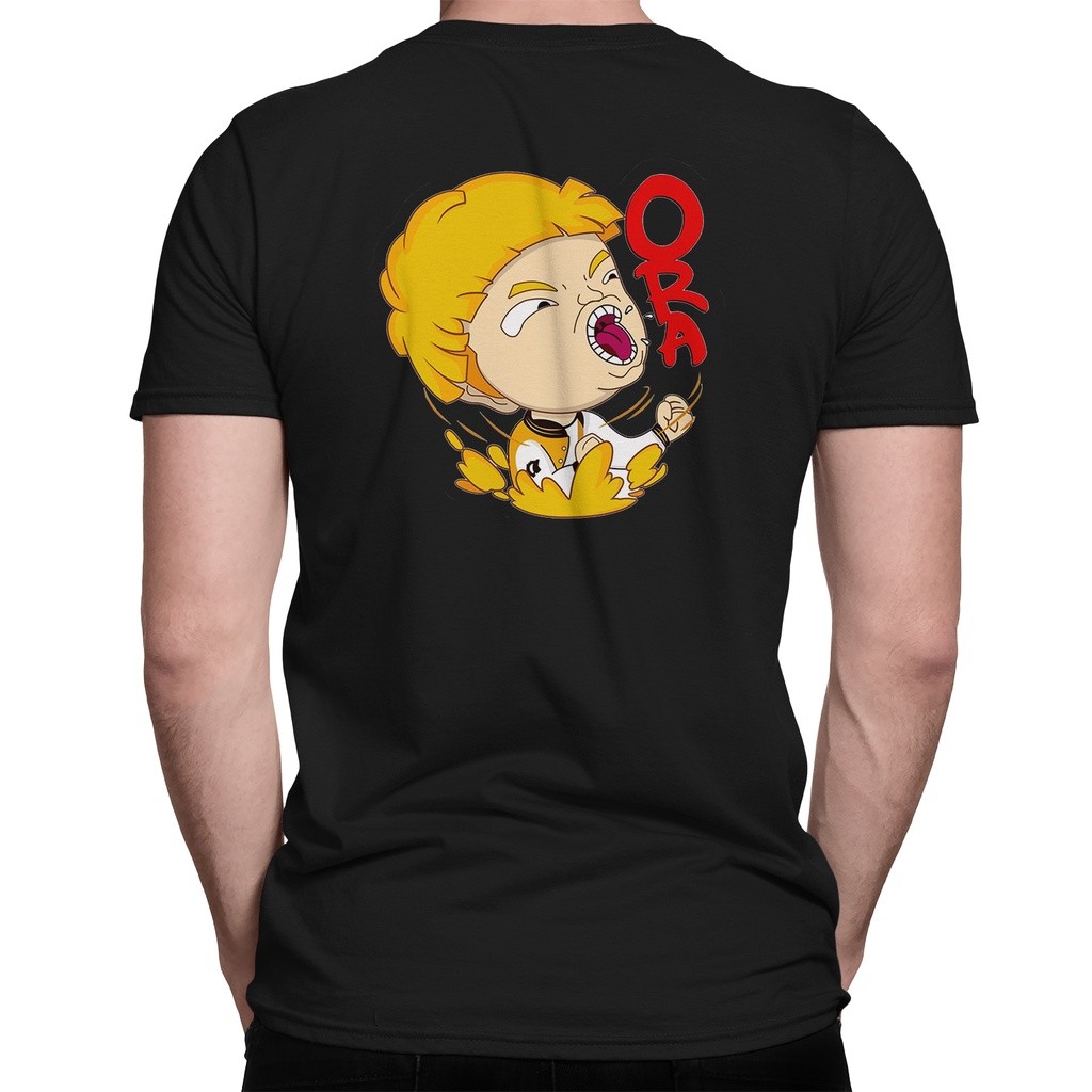 Kaos EMOTE ORAA Mobile Legends Emot Ora ML MLBB Legends Lengan Pendek Hitam Combed 30S