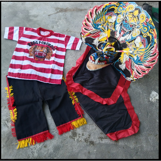 Paket murah baju reog dan barongan caplokan devil jumbo spon jaranan kuda lumping