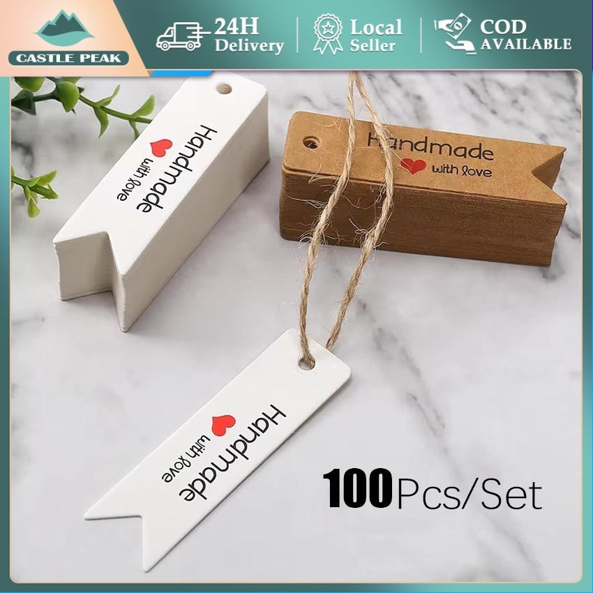 

Hangtag Thanks You Kraft / Hang Tag Kemasan / Label Kraft Polos / Label Hijab Handmade DIY / Label Produk