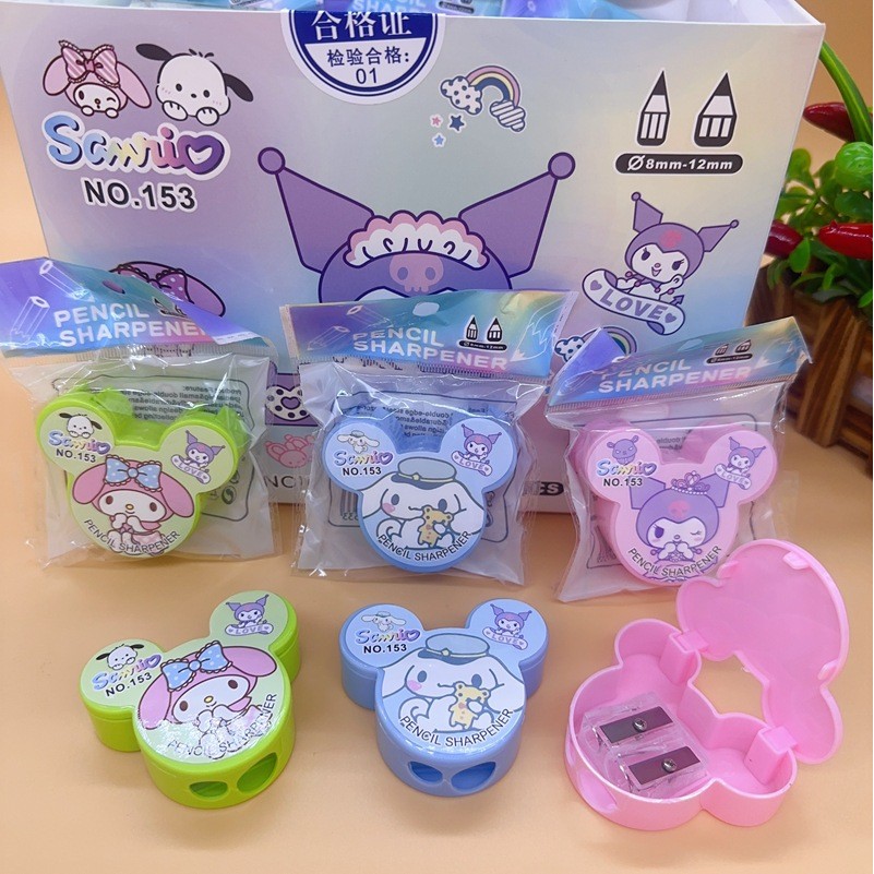 

TERFAVORIT! PENGSERUT PENSIL MOTIF HEAD KAWAII DENGAN 2 LUBANG RAUTAN