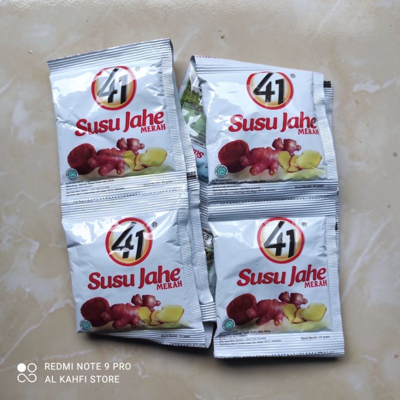 

SUSU JAHE MERAH 41 MINUMAN SERBUK RASA SUSU JAHE KEMASAN SACHET 25 GRAM