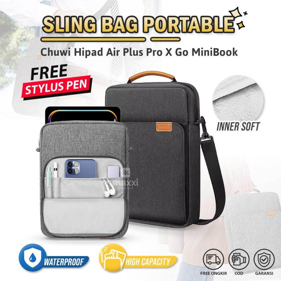 Case Chuwi Hipad Pro 10.8" Plus 11 Air 10.3" Hi9 Hi10 X GO 10.1" V18 MiniBook Sleeve Tas Selempang P