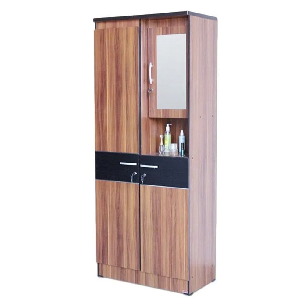 LUNARSOL - LPT 014 | Lemari Pakaian 2 Pintu Minimalis, Lemari Baju 2 Pintu + Cermin Lemari Hias