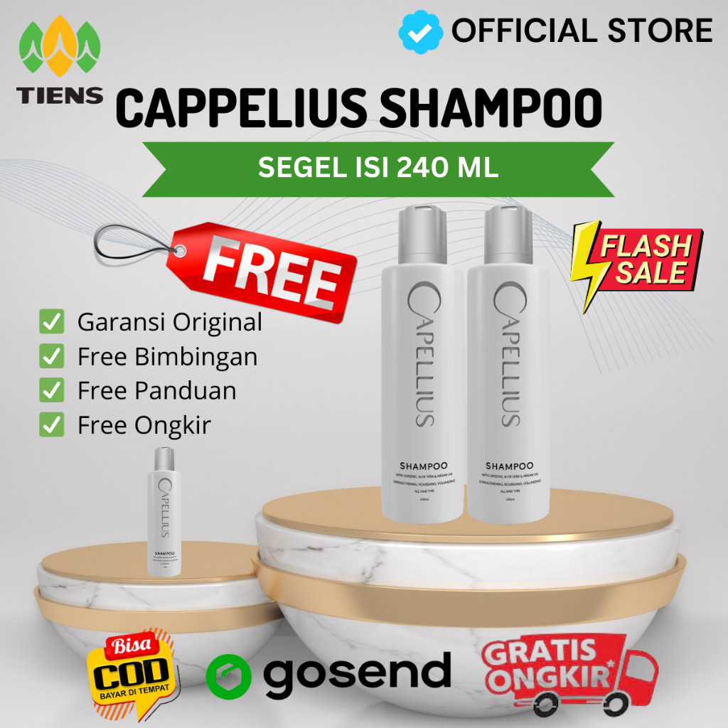 TIENS SHAMPO CAPPELIUS SAMPO SHAMPOO UNTUK PEMANJANG RAMBUT RONTOK RUSAK PARAH PENGHILANG ANTI KETOM