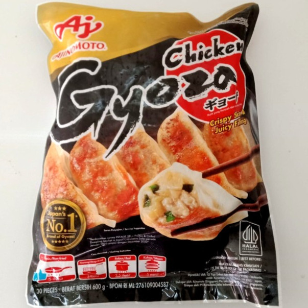 

AJINOMOTO GYOZA 600g (isi 30pcs) HALAL