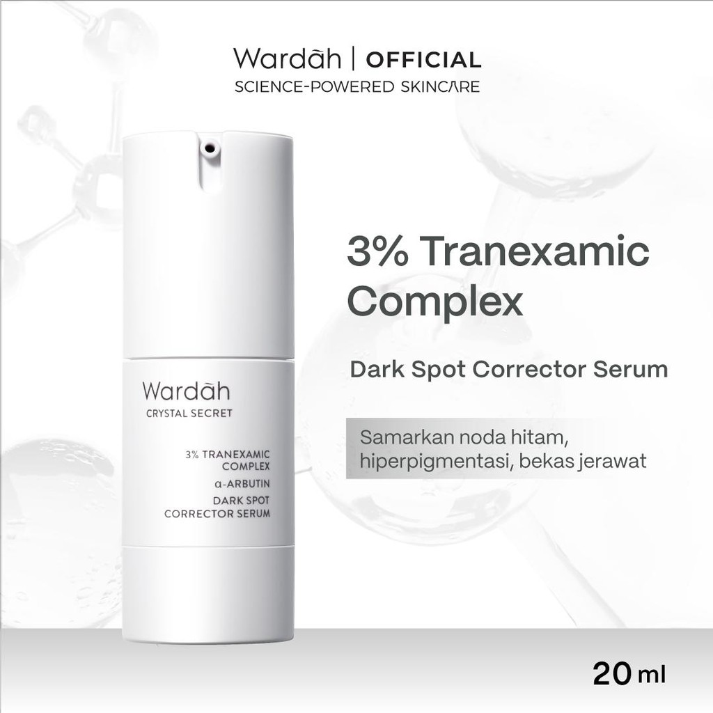 Wardah 3% Tranexamic Acid + Alpha Arbutin Crystal Secret Dark Spot Brightening Serum 20 ml - Serum D