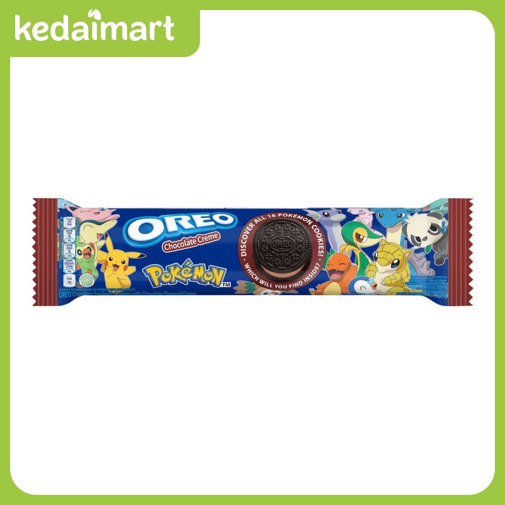 

Oreo Biskuit Coklat Pokemon Edition 119.6 Gram