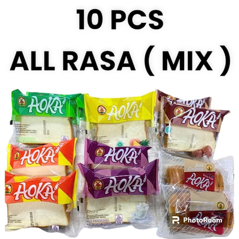 

( 10 Pcs ) Aoka Roti Panggang Vital Aneka Rasa ( Mix Rasa )