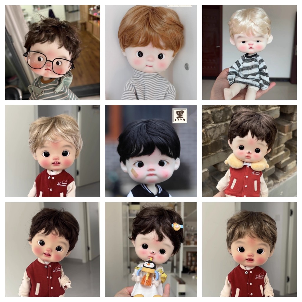 Wholesale BJD doll will for Blythe/qbaby/big head Diandian wig imitation mohair wig accessories