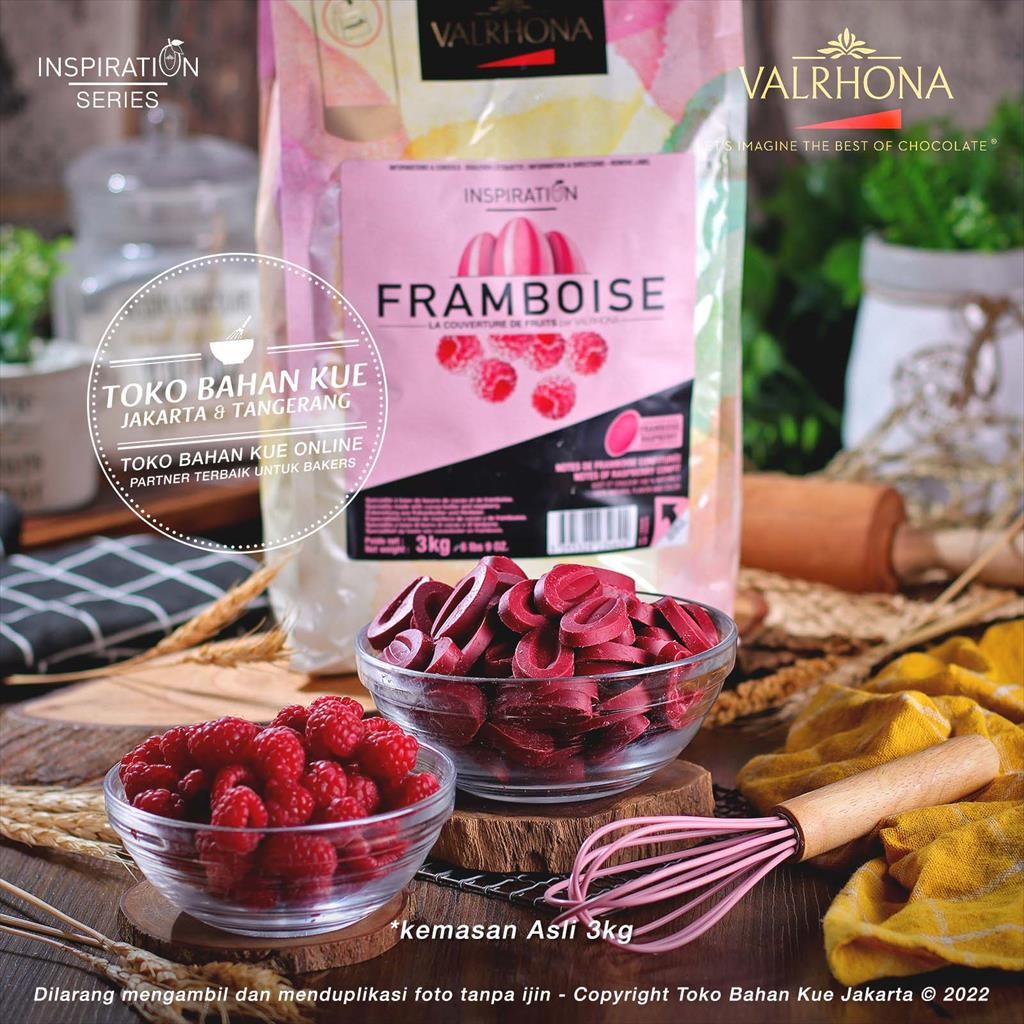 

Valrhona Inspiration RASPBERRY Framboise 500gr Couverture Chocolate