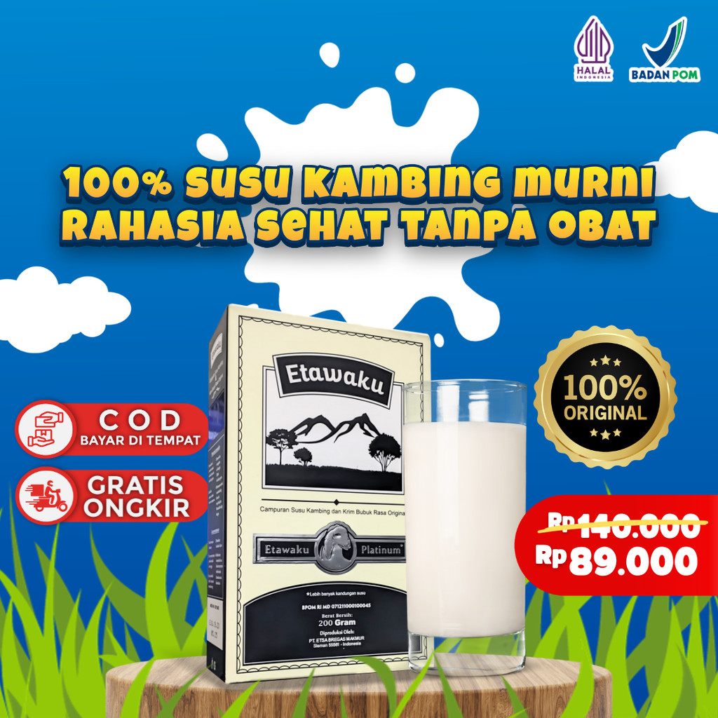 

Etawaku Platinum - Untuk Tulang Sendi dan Pernafasan 100% ORIGINAL