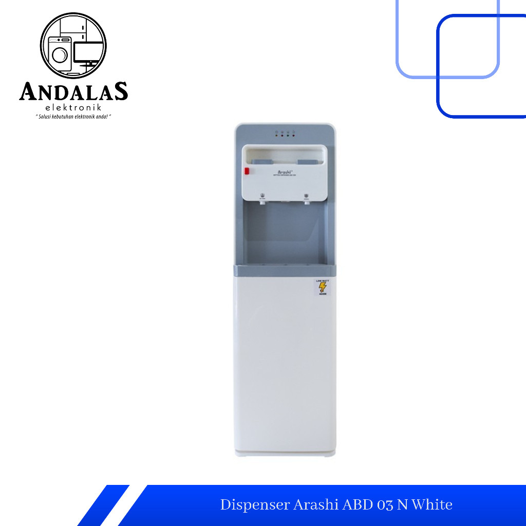 Dispenser Arashi Galon Bawah ABD 03 Panas Normal Bottom Load Dispenser Arashi ABD-03