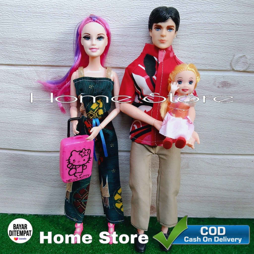Boneka Boneka Sepasang Suami Istri Dan Anak Mainan Boneka Boneka Mainan Koleksi