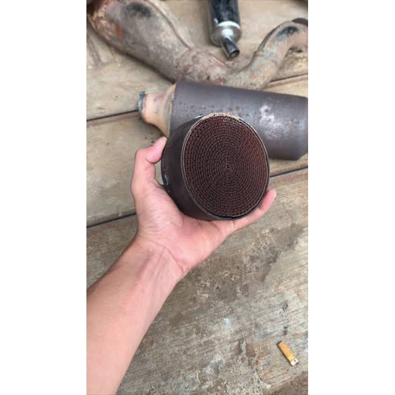 katalis catalyzer sarangan knalpot Kawasaki ninja rr r ss paladium emas putih sarang tawon saringan 