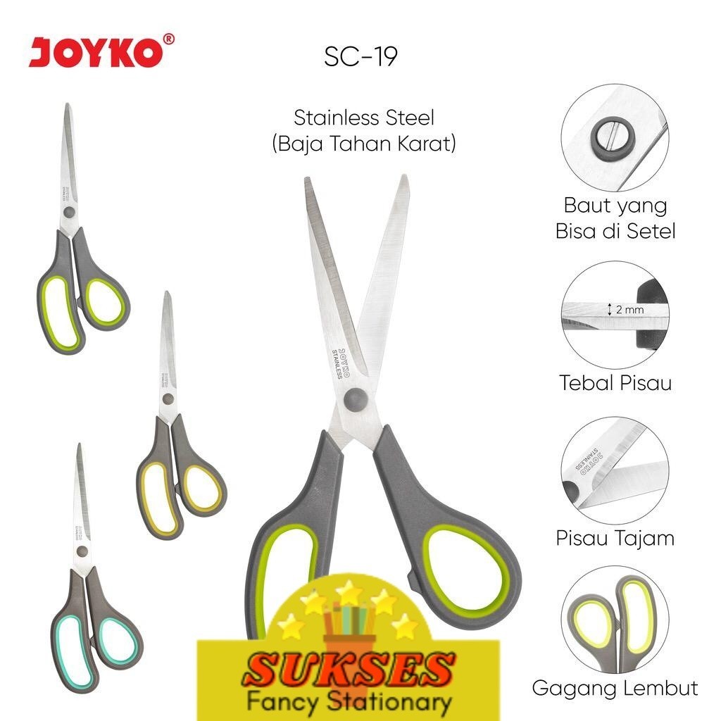 

Gunting Scissors Joyko Sc-19