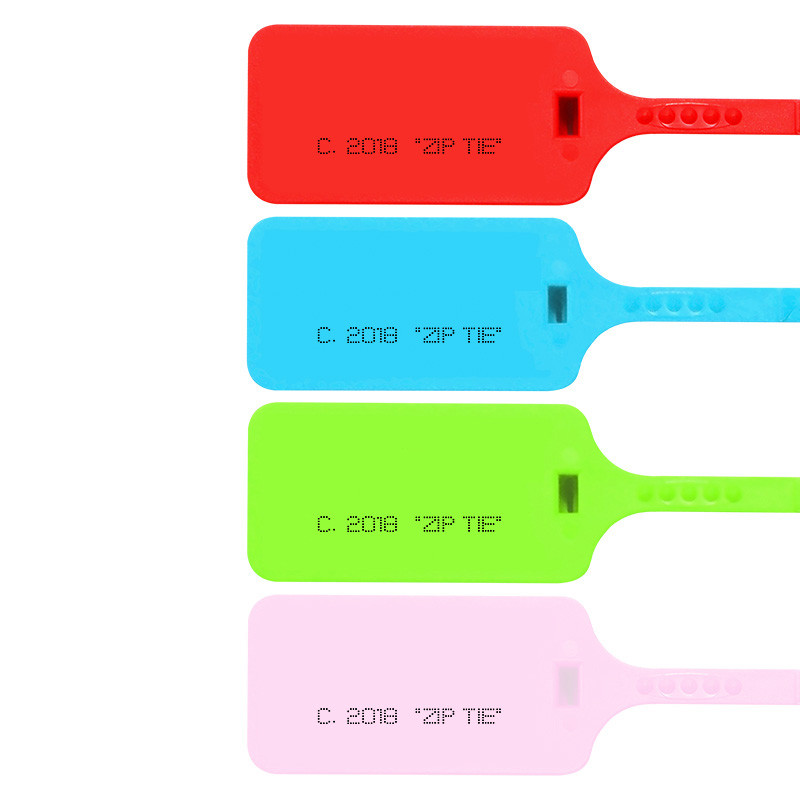 6pcs New 2018 “Zip Tie” Disposable Plastic Tag Off Sneakers Shoes Decorations White Red Security Sea