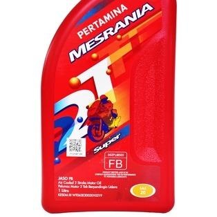 Oli Mesrania 2T Super SAE 20 1L 100ML Air Cooled 2T Mesran 2T
