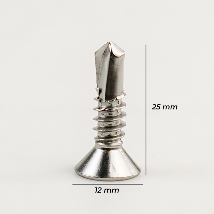 Skrup Roofing M6.3 x 25mm (50pcs) Screw Flat Sekrup SDS FH Baja WY