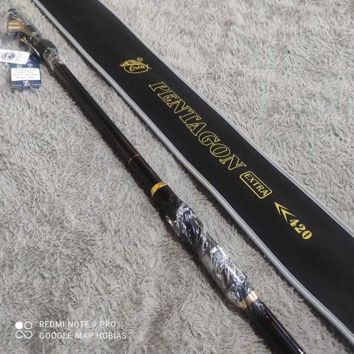 Joran Pancing Laut Antena Orca Pentagon Extra Fuji 390. 420 - panjang 420