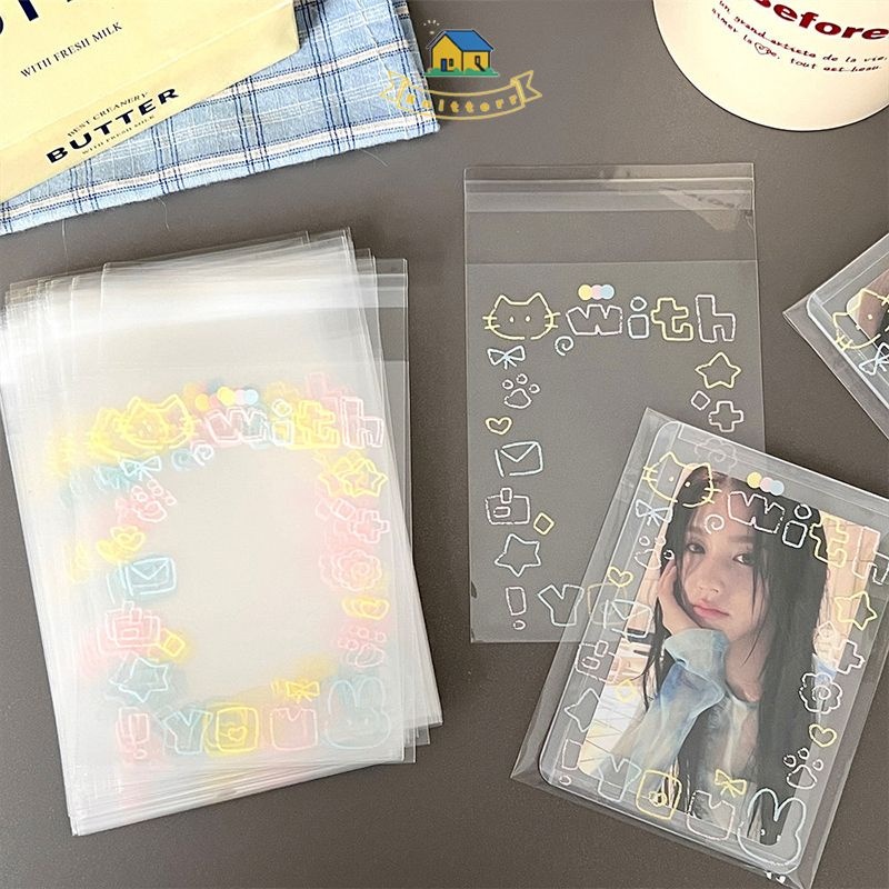 

Tas Kemasan Polaroid Gaya Ins Angel Rabbit Tas Kemasan Kartu Kecil Tas Segel Otomatis Knitterr