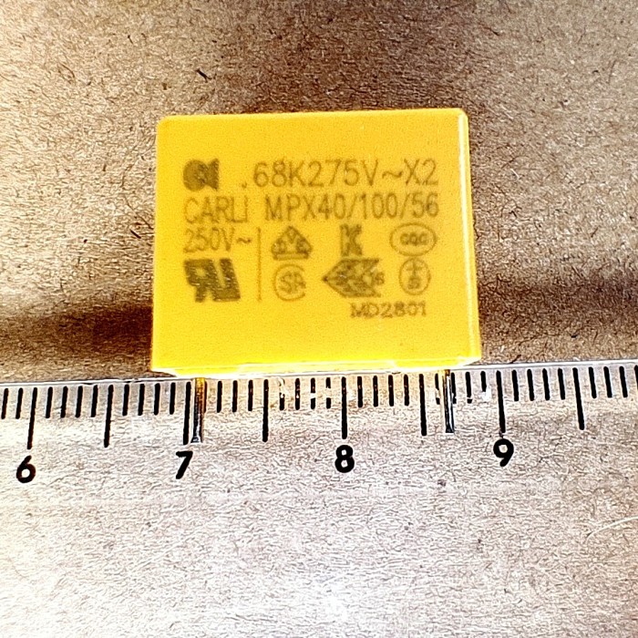 MKM MKT MKP 0.68uf 684 680n 275v pitch 1.5cm CARLI ORIGINAL