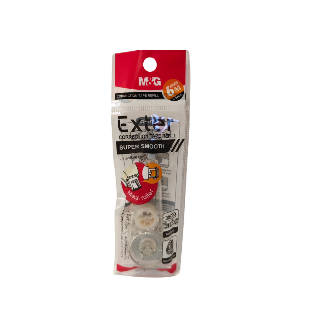 

Refill Correction Tape M&G 6m x 5mm Refil Tip Ex Kertas Exter Super Smooth #ACT77372 - SHSNP