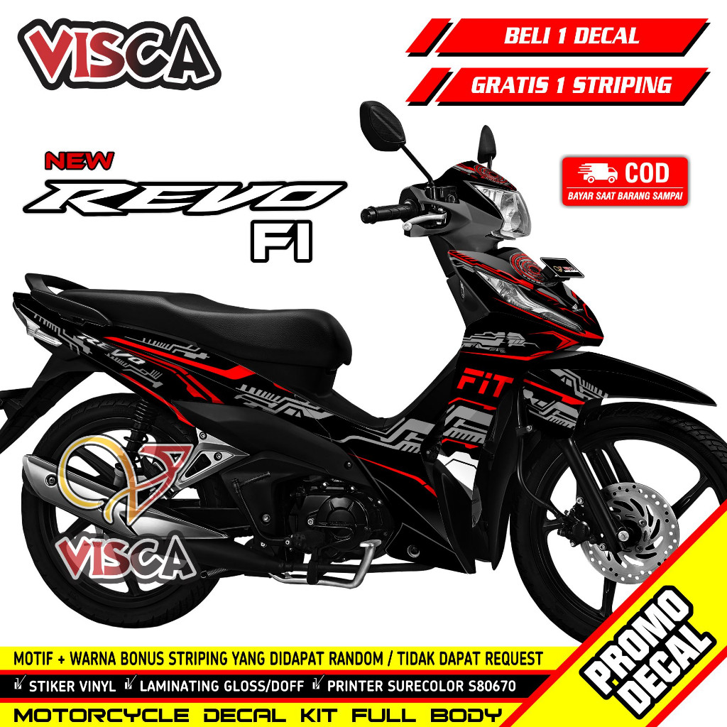 Decal Revo Fit Fi Full Body - Stiker Revo Fit Fi Variasi - Striping Revo Fit Fi - Decal Hologram Rev