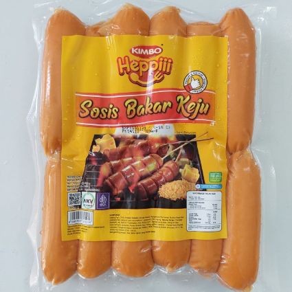 

KIMBO HEPiii Sosis Bakar KEJU 550 Gr Isi 12pcs