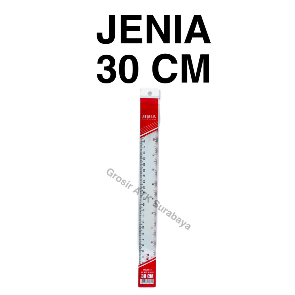 

PENGGARIS JENIA 30 CM / Garisan JENIA 30 cm Plastik Bagus Murah Tebal