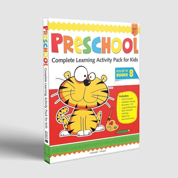 Preschool Complete Learning Activity Pack For Kids (Box Set of 8 Books) by Wonder House Books