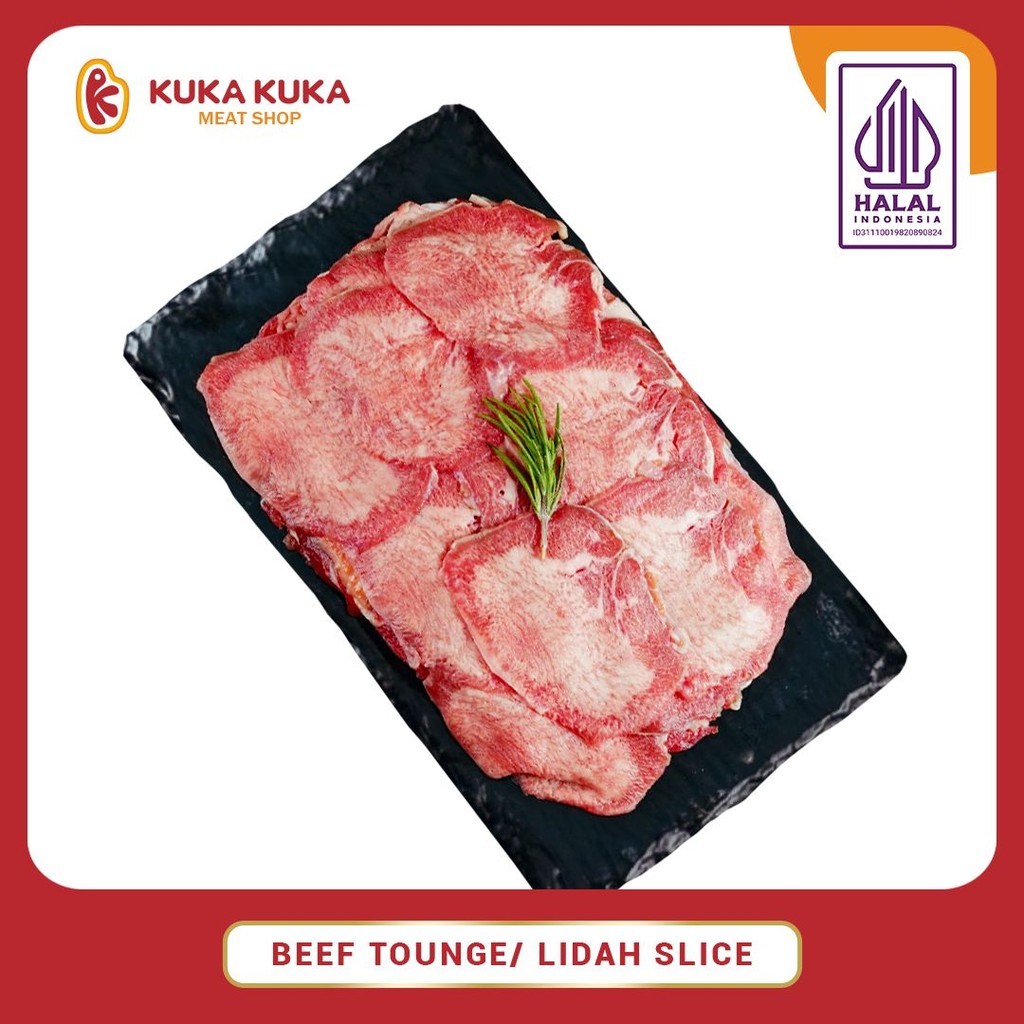 

Daging Sapi Beef Tounge/Lidah Slice 1kg
