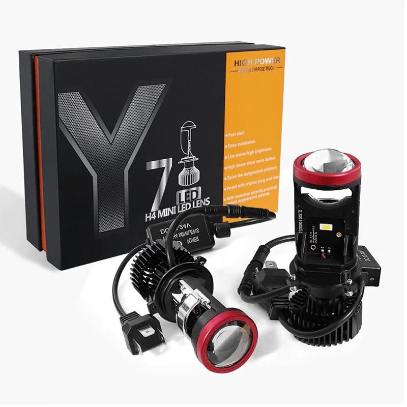 LAMPU LED MOBIL MOTOR H4 Y7D MINI PROJECTOR MINI PROJIE H4