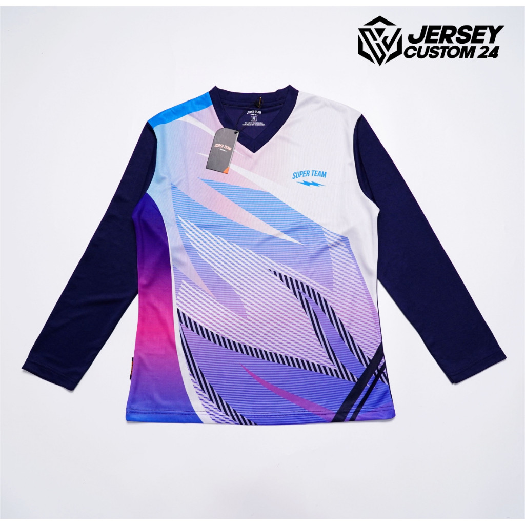 Baju Olahraga Wanita Lengan Panjang Jersey Wanita Bulutangkis Lari Senam Training VOLI LOVERS