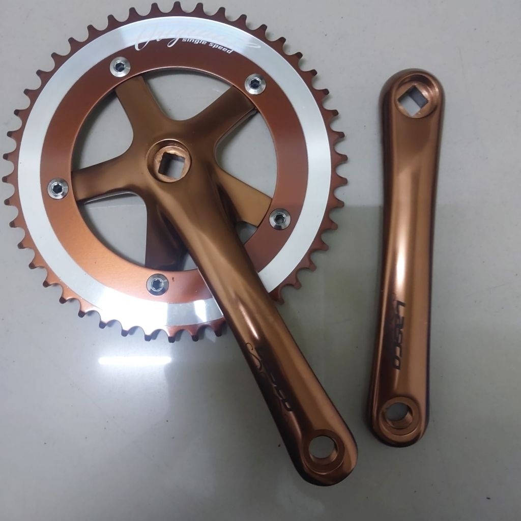 Crank Lasco 46T Original Crank Sepeda Single Speed Crank Fixie