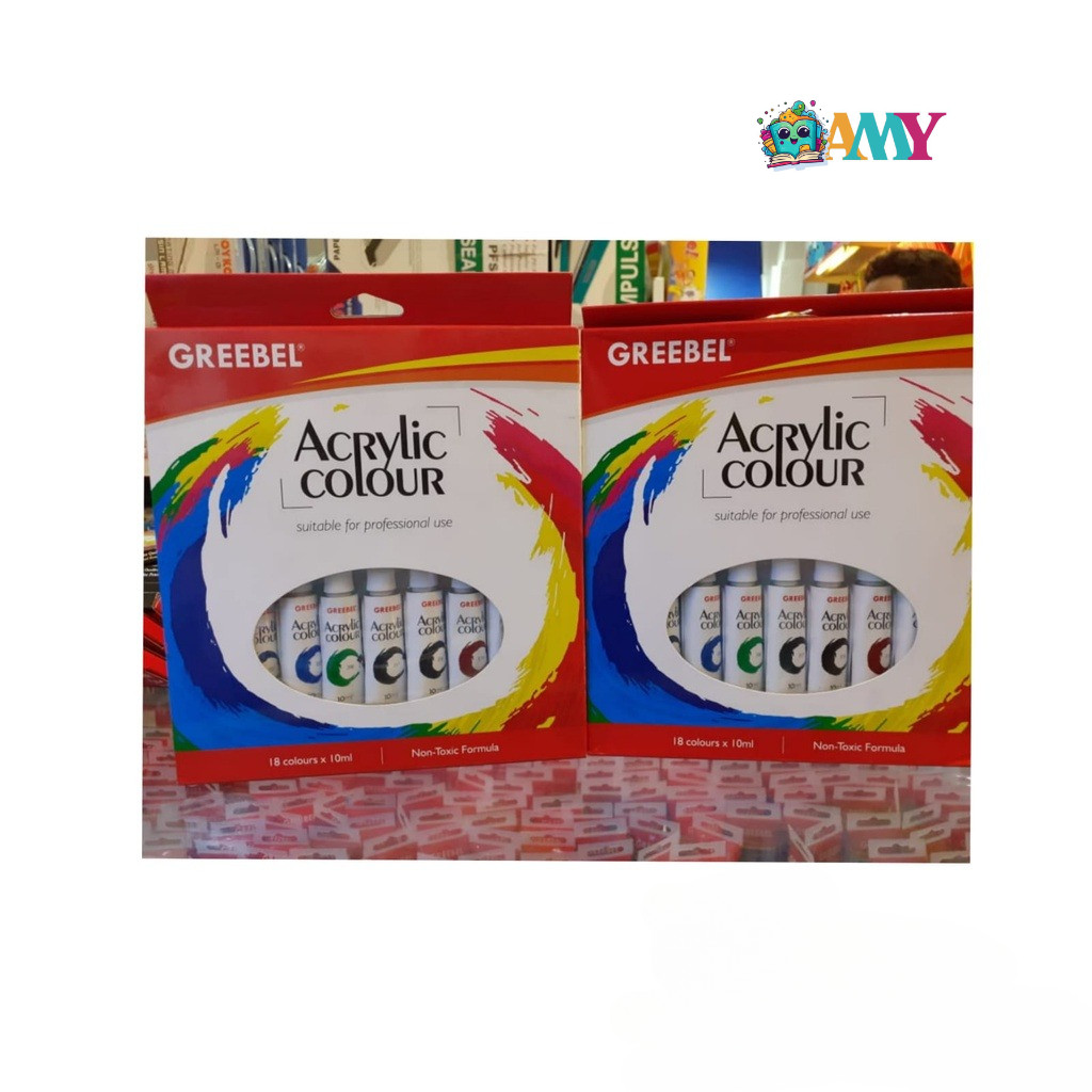 

GREEBEL ACRYLIC PAINT 18C X 10ML AMY STASIONARY