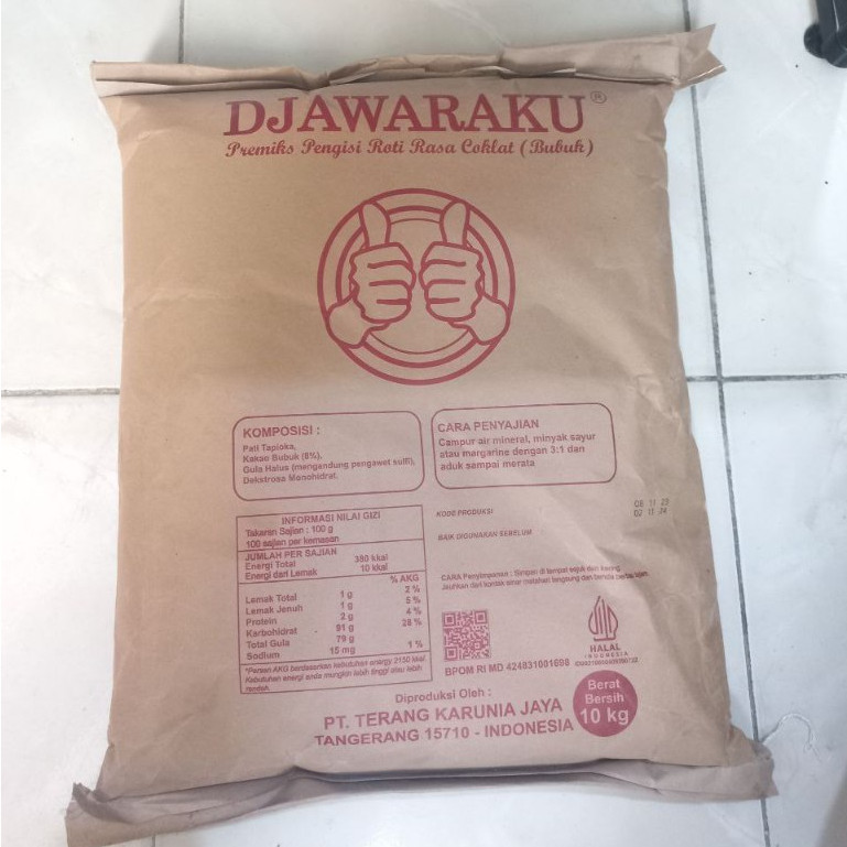 

Djawaraku Coklat Bubuk Manis Wangi 10KG ( 1 BAL ) / Premiks Pengisi Roti Rasa Coklat Termurah Terlaris JNE ONLY
