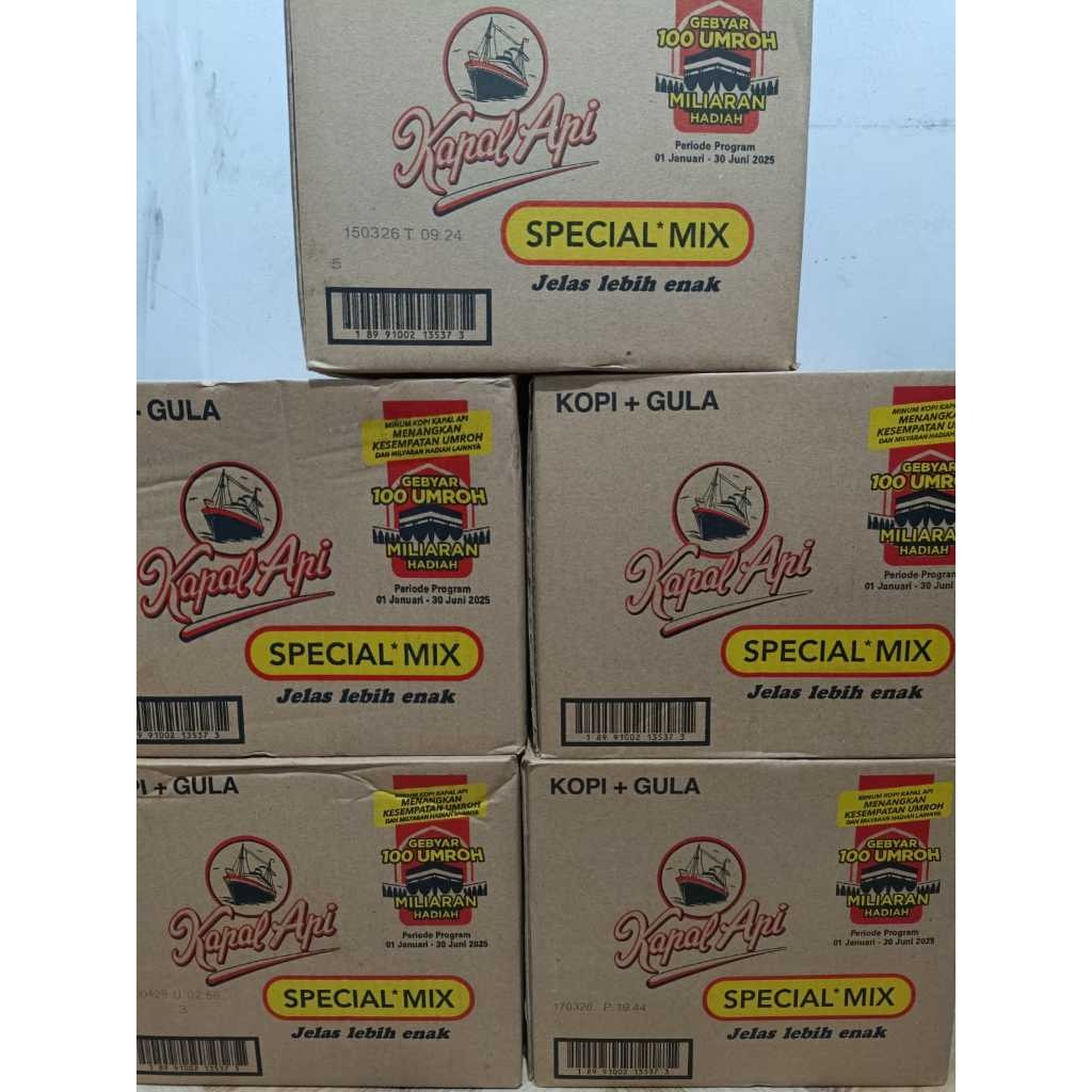 

KOPI KAPAL API SPECIAL MIX 23GR 1 DUS ISI 120 SACHET PROMOO
