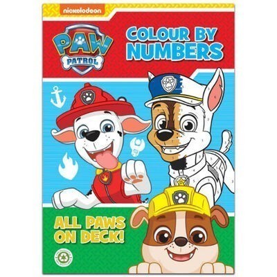 Paw Patrol Colour By Numbers - Book