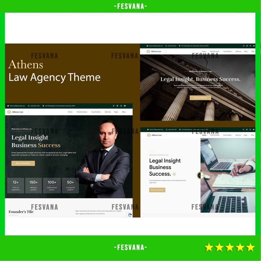 WORDPRESS THEME LAW AGENCY - ATHENS   D5562 TEMA TEMPLATE WEB BY FESVANA ORIGINAL